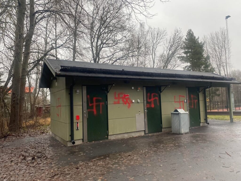 Heute Morgen auf dem Ballplatz von Hökarängen