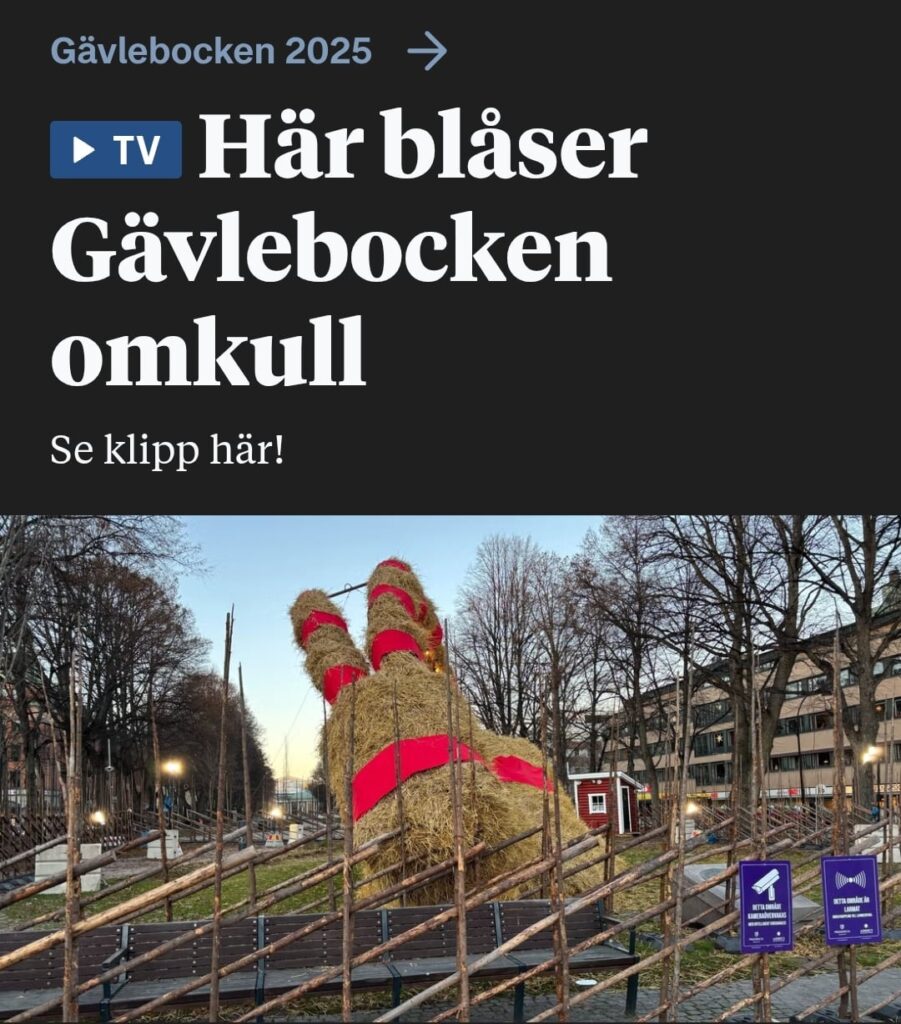 Die Götter haben ihr jährliches Opfer erhalten
