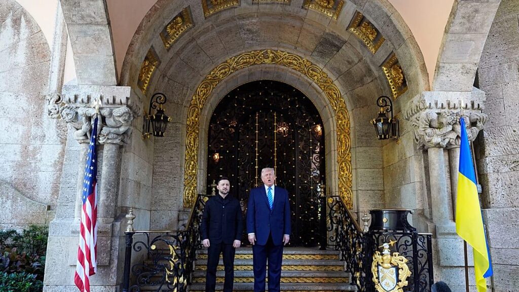 „Wir haben das Zeug zu einem Deal“, sagt Trump, nachdem er Selenskyj begrüßt hat
