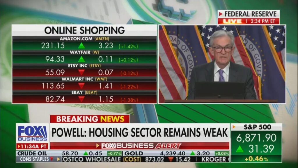 Fed-Chef berichtet, dass die Inflation bei den Warenpreisen aufgrund von Trumps Zöllen gestiegen ist