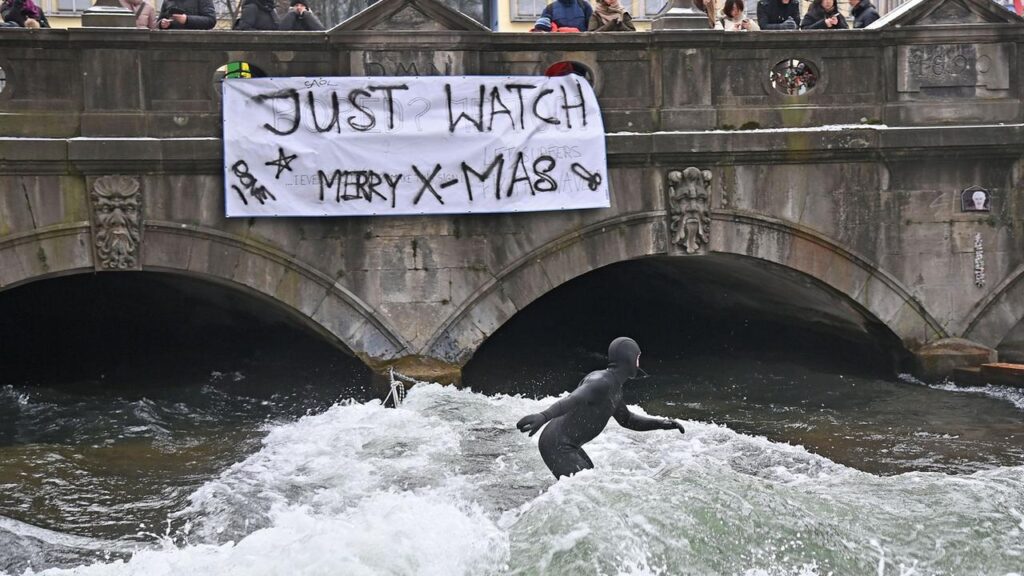 Eisbachwelle in München zurück - aber wohl nicht auf Dauer