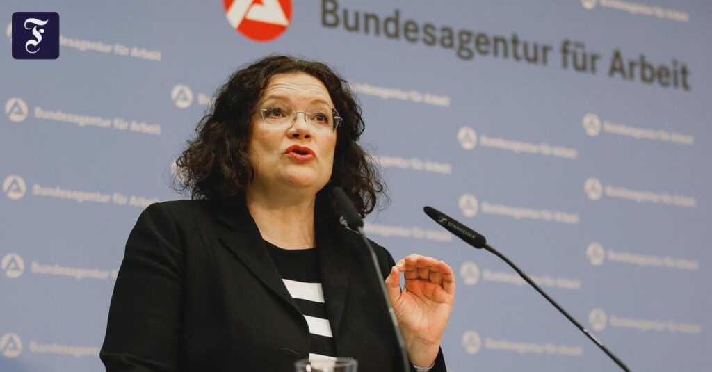 Andrea Nahles: Chancen für Arbeitslose auf dem Arbeitsmarkt so schlecht wie nie www.faz.net