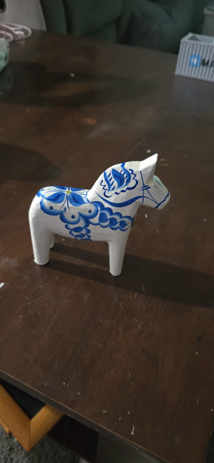 Schwedisches Dalapferd der Polizei