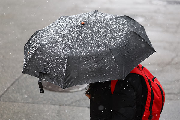 Dieses Wochenende gibt es landesweit Regen und Schnee