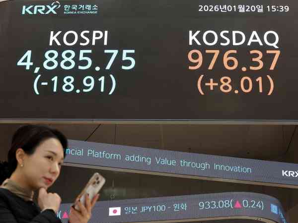 KOSPI fiel am Dienstag um 0,39 % 