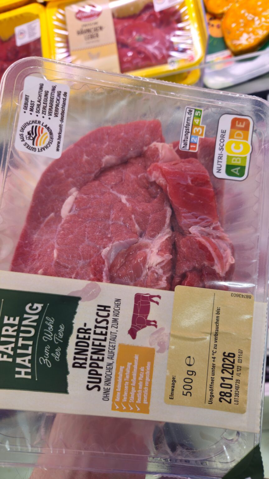 Aus welchem Stück wird das geschnitten? Sieht Gulasch Tauglich aus