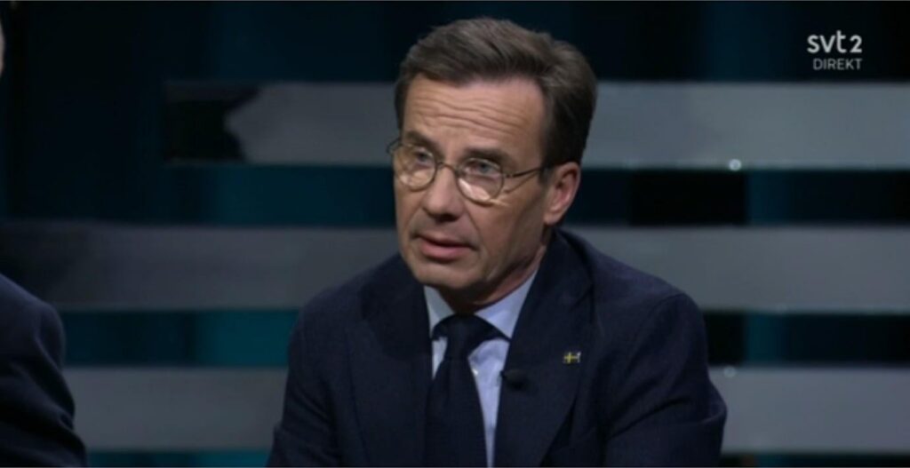 Kristersson: Es besteht die Gefahr eines Handelskrieges