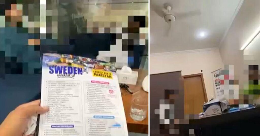 Hier werden Studenten in Pakistan gefälschte Kontoauszüge angeboten – um nach Schweden zu gelangen