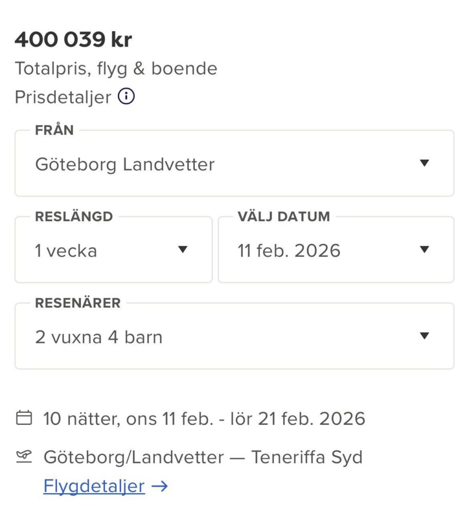 Es war eine teure Reise