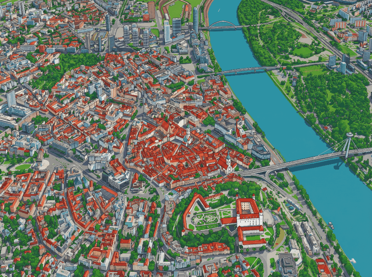Bratislava-Pixelkunst (OC)