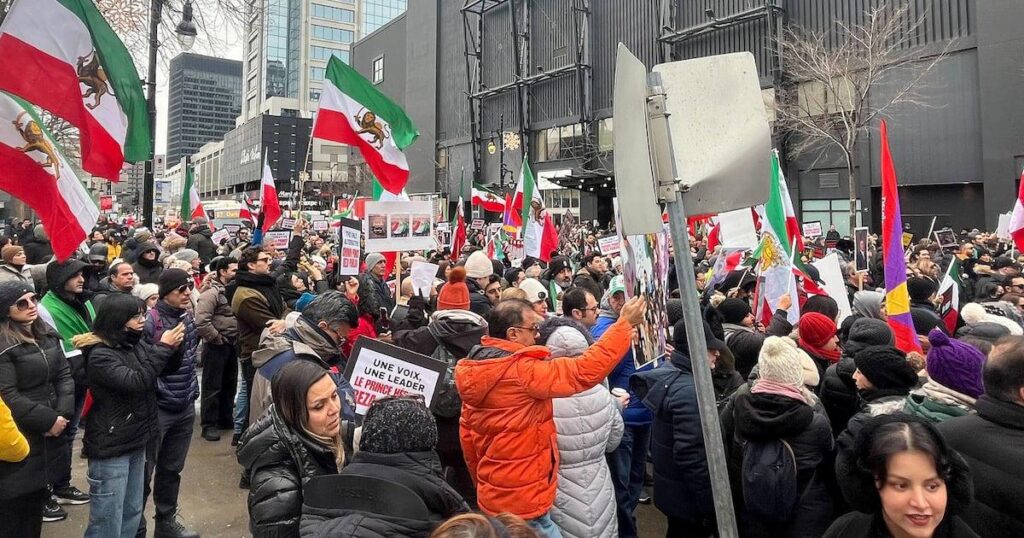 Kanadier schließen sich weltweiten Protesten aus Solidarität mit dem iranischen Aufstand an
