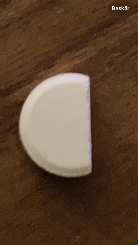 Wie viel Prozent sind Ihrer Meinung nach von dieser Tablette noch übrig?