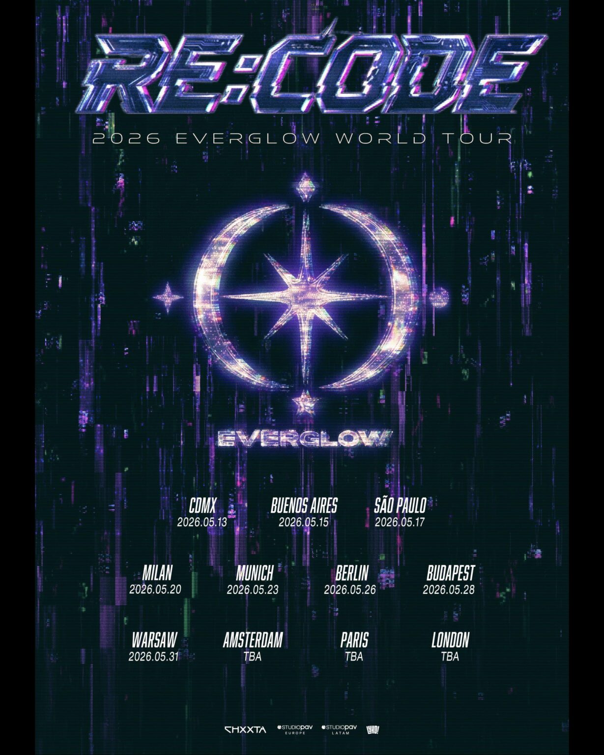 EVERGLOW – EVERGLOW World Tour 2026: RE:CODE (STÄDTE + Termine)