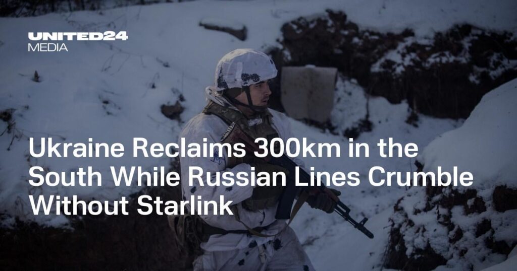 Die Ukraine erobert 300 km im Süden zurück, während russische Leitungen ohne Starlink zusammenbrechen
