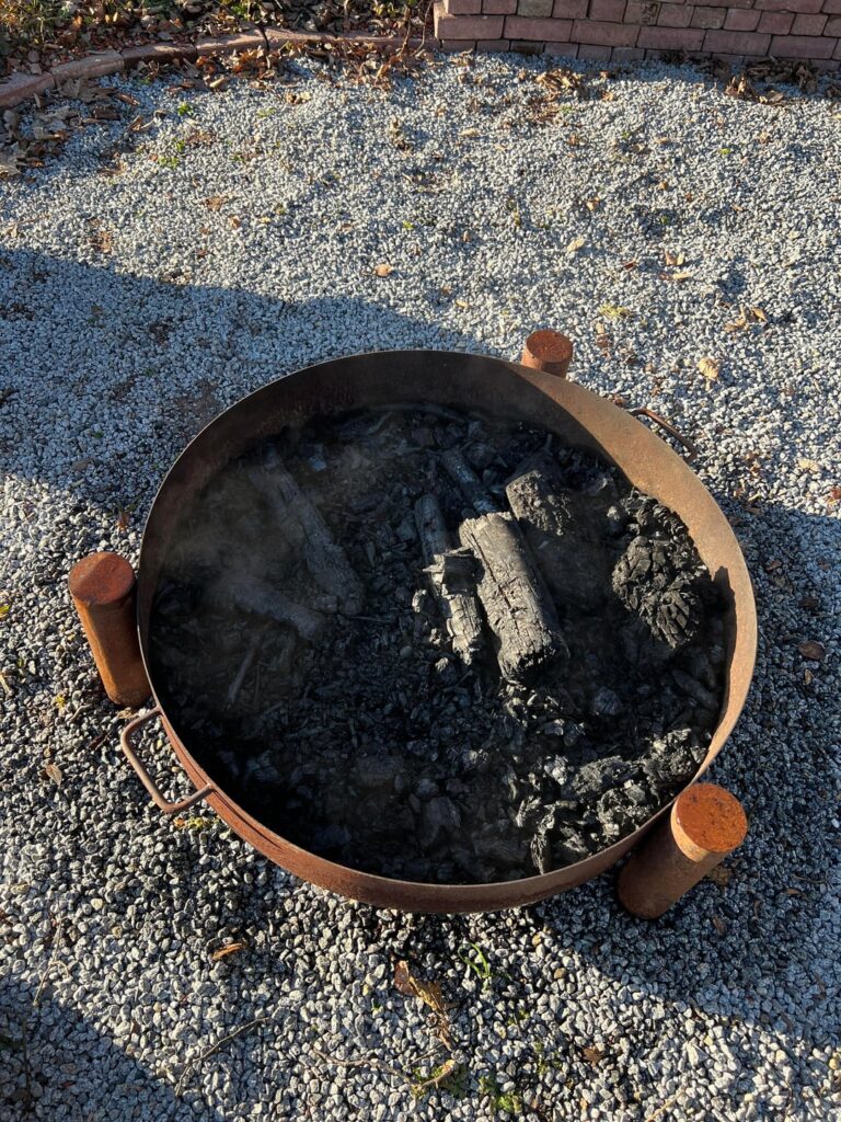 Erster Versuch mit Pflanzenkohle Erster Versuch mit Pflanzenkohle