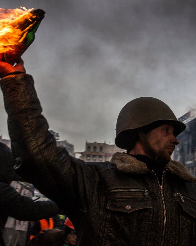 Am 1457. Tag der groß angelegten Invasion ist die Sonne über Kiew untergegangen. Während der Revolution der Würde wussten die Ukrainer, dass sie sich bei einem Angriff wehren mussten – und nicht nur ihre Bedenken äußern mussten.