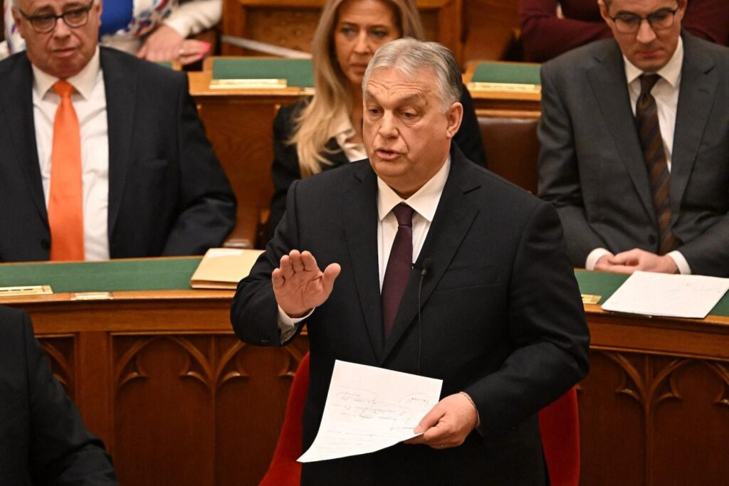 Ungarn blockiert zum vierten Jahrestag des Krieges Europas Hilfe für die Ukraine