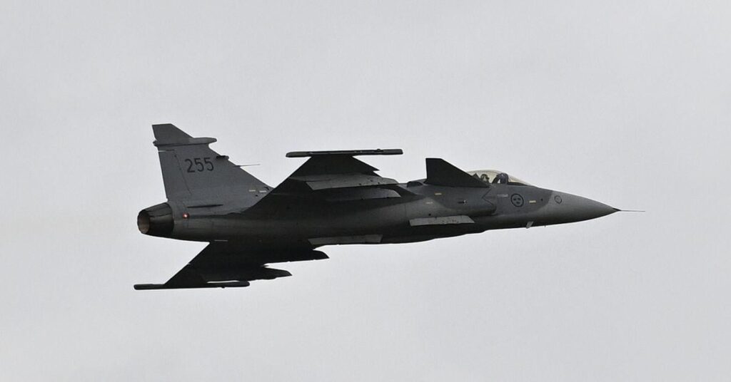 Die schwedische Luftwaffe beteiligte sich an der NATO-Operation Arctic Sentry