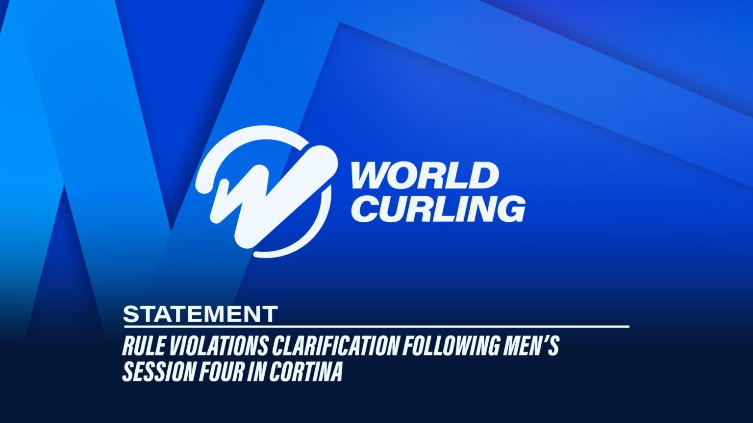 Erklärung der World Curling Federation zum Spiel Schweden-Kanada