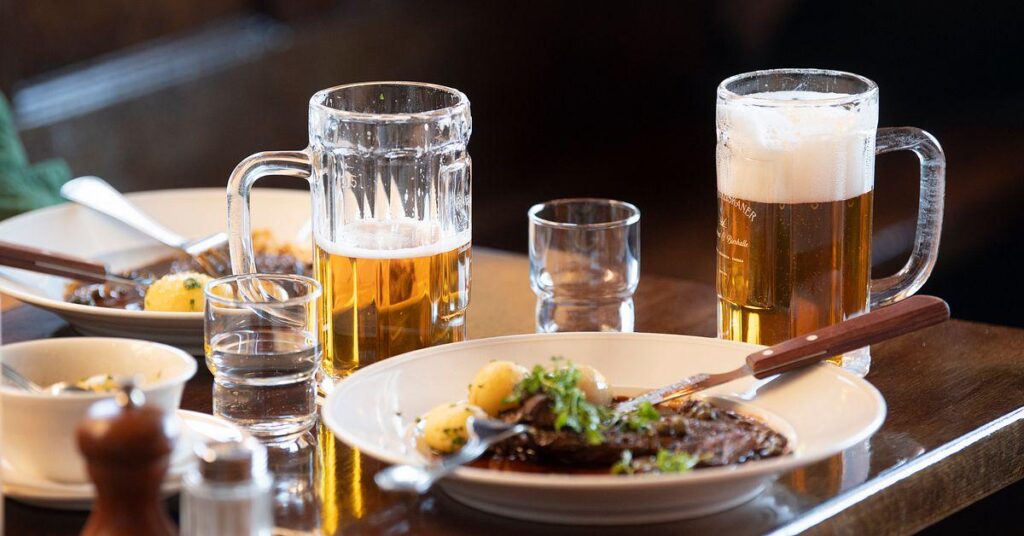 Festgelegt: Essen und Bier dürfen nicht zusammen gesehen werden
