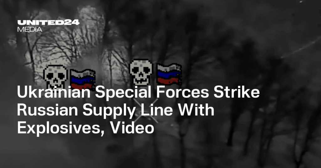 Ukrainische Spezialeinheiten greifen russische Versorgungslinie mit Sprengstoff an, Video