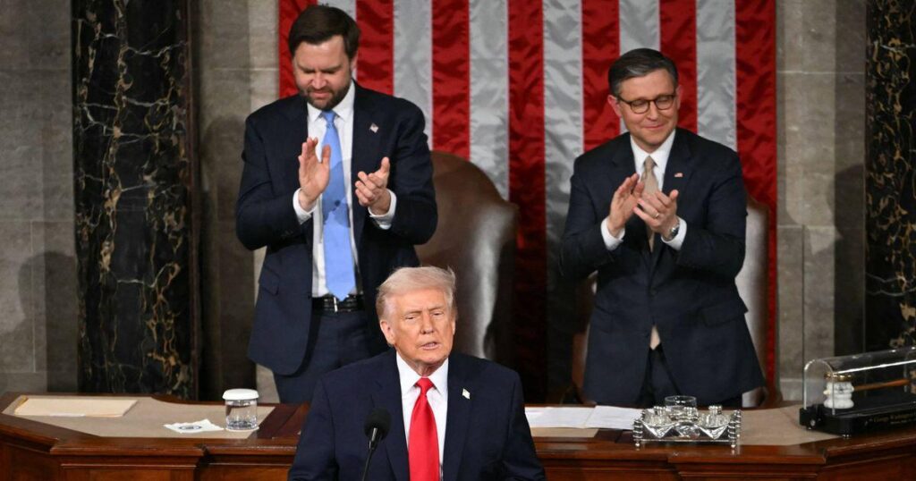 Trump verbringt dürftige 20 Sekunden in „State of the Union“ mit dem Thema „Krieg in der Ukraine“.