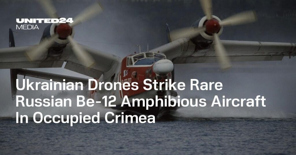 Ukrainische Drohnen greifen seltene russische Be-12-Amphibienflugzeuge auf der besetzten Krim an