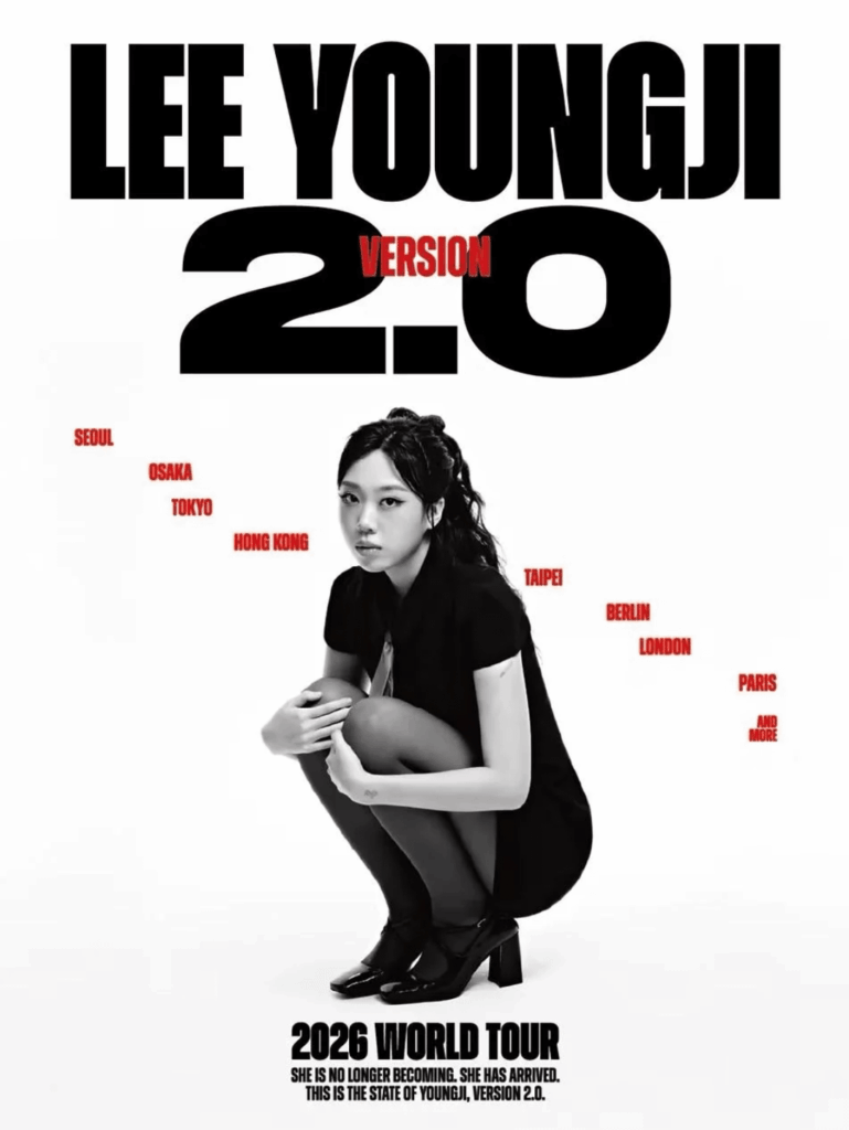 Lee Young Ji – Version 2.0 Tour (Ankündigungsplakat)