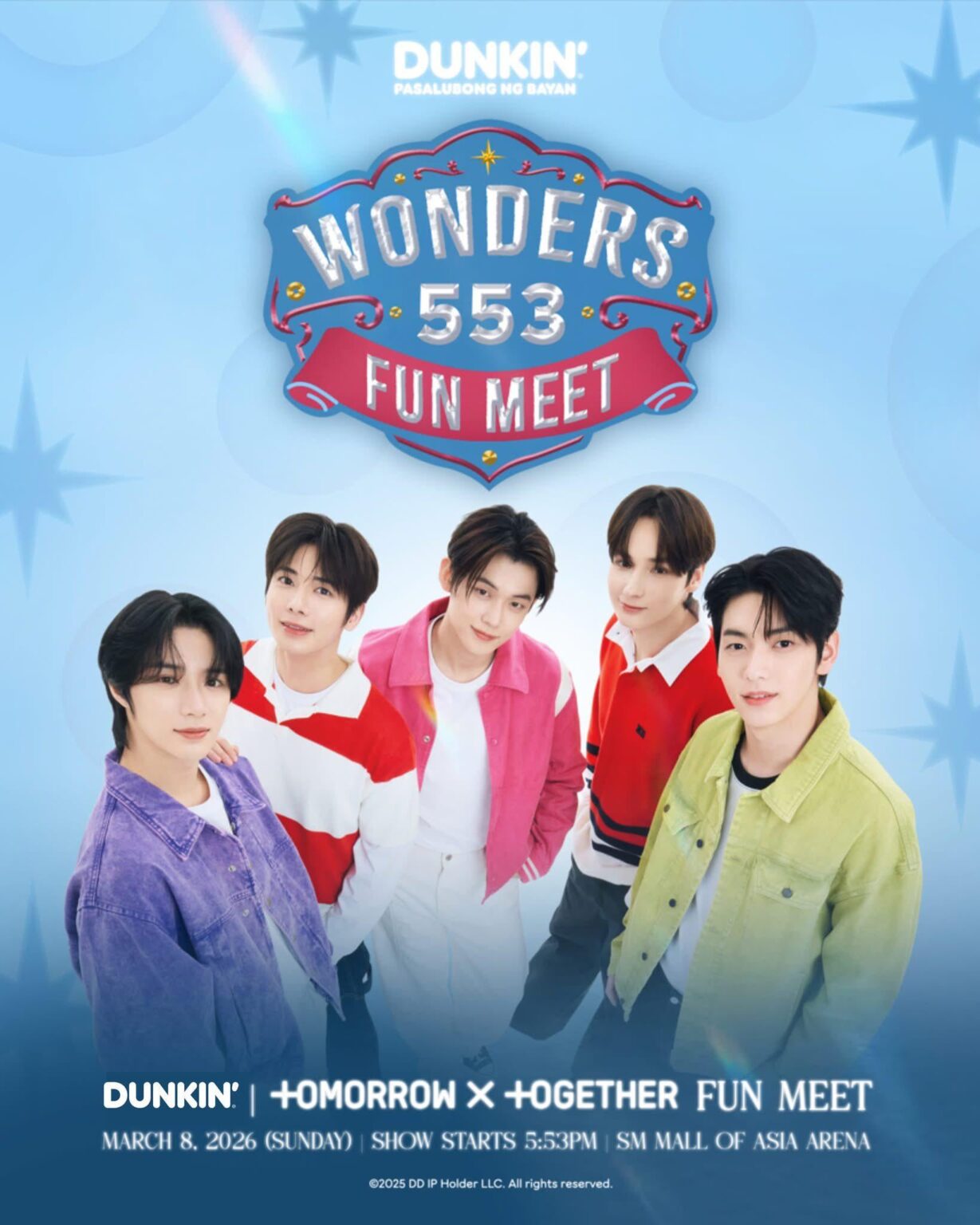 TOMORROW X TOGETHER (TXT) – Dunkin' x TXT Fun Meet „WONDERS AT 5:53“ (Poster)