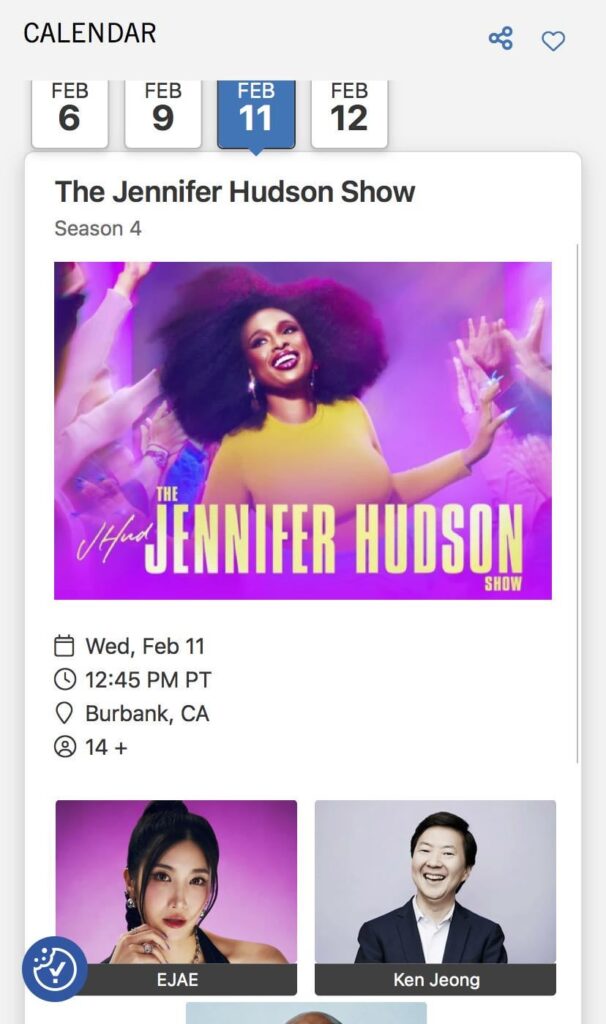 EJAE wird am 11. Februar einen Gastauftritt in der Jennifer Hudson Show haben