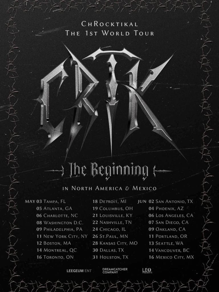 ChRocktikal – The 1st World Tour (CRTK: The Beginning) – Vereinigte Staaten, Kanada, Mexiko Termine (260220 leopresents IG)