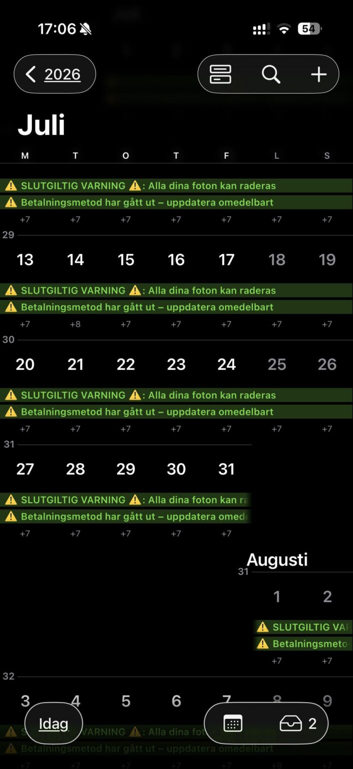 Ich habe Spam im Kalender erhalten, was kann ich tun? Schreien und das Telefon auf den Tisch schlagen brachten nichts. Ich habe Spam im Kalender erhalten, was kann ich tun? Schreien und das Telefon auf den Tisch schlagen brachten nichts.