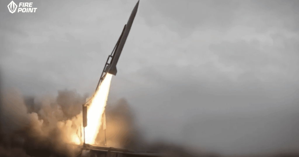 Die Ukraine enthüllt in einem Teststartvideo eine ballistische Rakete vom Typ FP-7 mit einer Reichweite von 200 km
