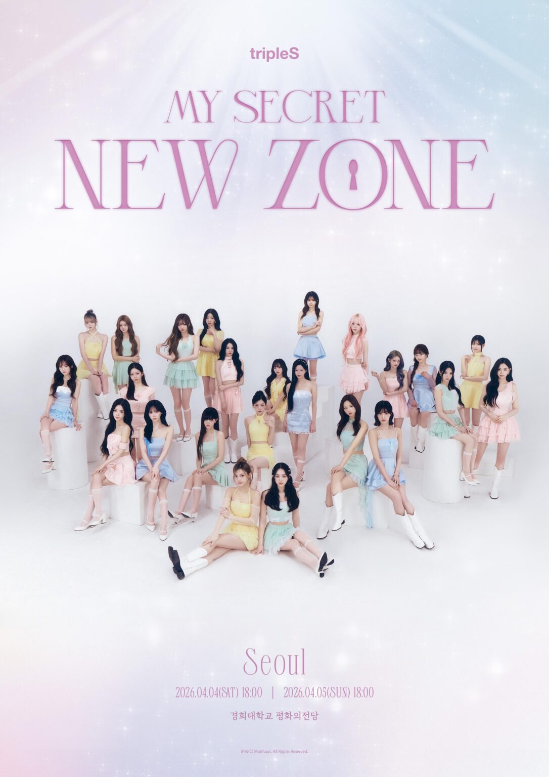 TripleS – OT24-Konzerte 2026 in Asien: Meine geheime neue Zone in Seoul (Teaser-Poster)