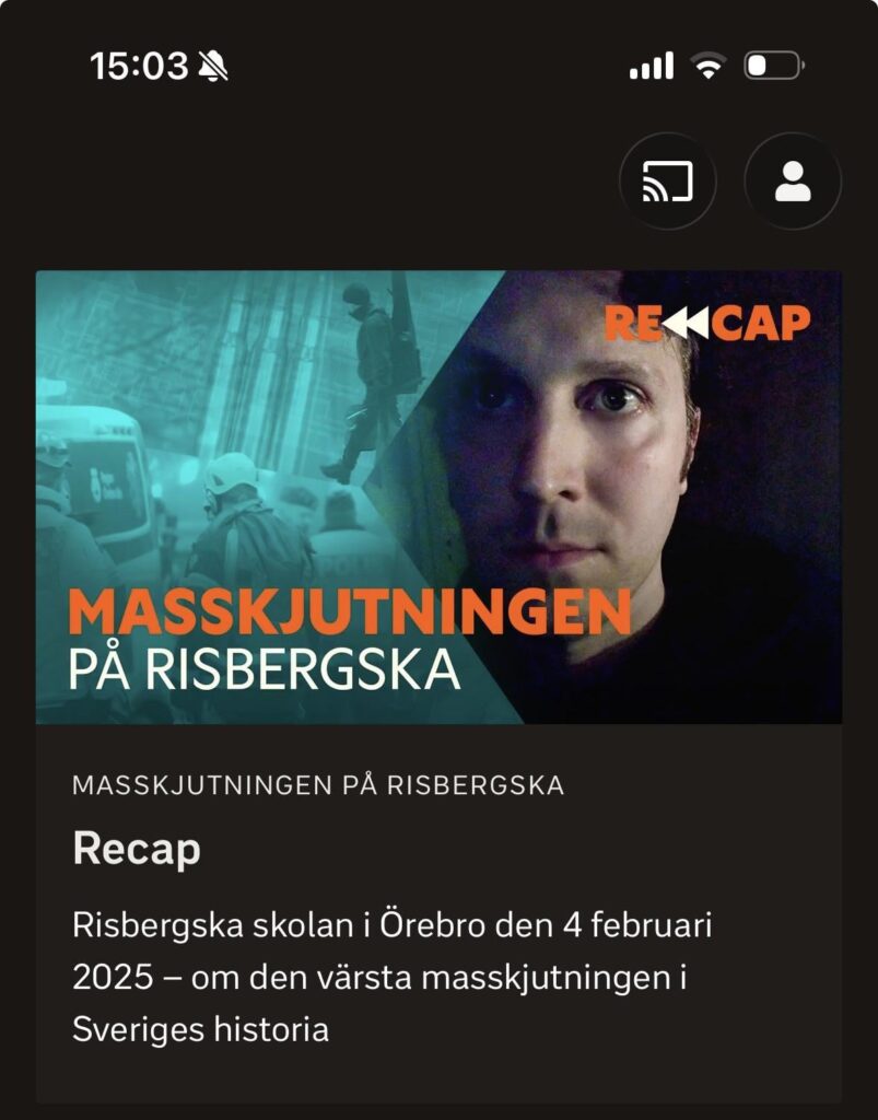 Die Bildauswahl von SVT Play ein Jahr nach der Massenerschießung in Risbergska Die Bildauswahl von SVT Play ein Jahr nach der Massenerschießung in Risbergska