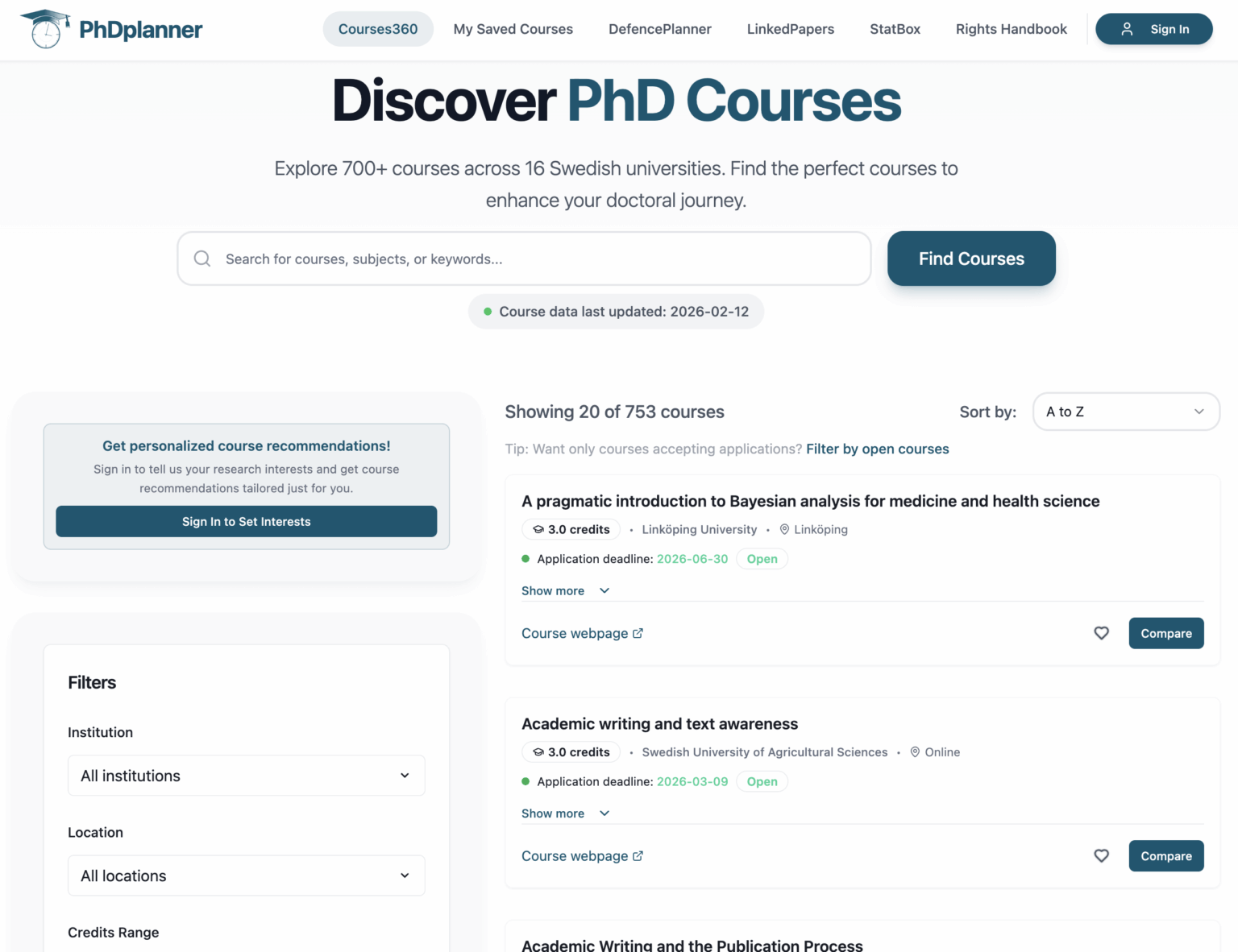 Ich bin es leid, nach Doktorandenkursen zu suchen – also habe ich eine Sammlungsseite erstellt (Courses360) Ich bin es leid, nach Doktorandenkursen zu suchen – also habe ich eine Sammlungsseite erstellt (Courses360)