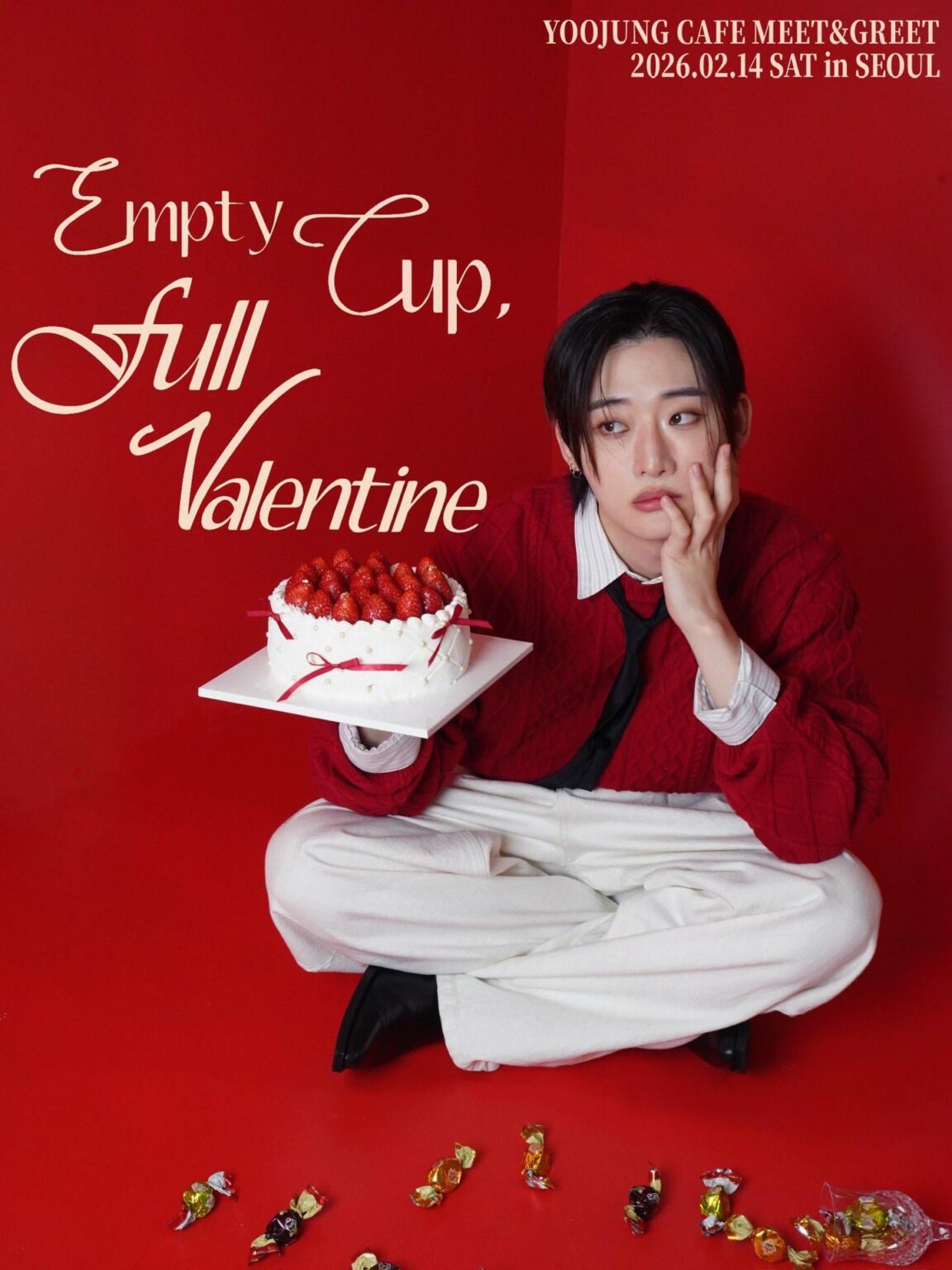 OnlyOneOf Yoojung – 2026 Café Meet & Greet Event „Empty Cup, Full Valentine“ (Poster)