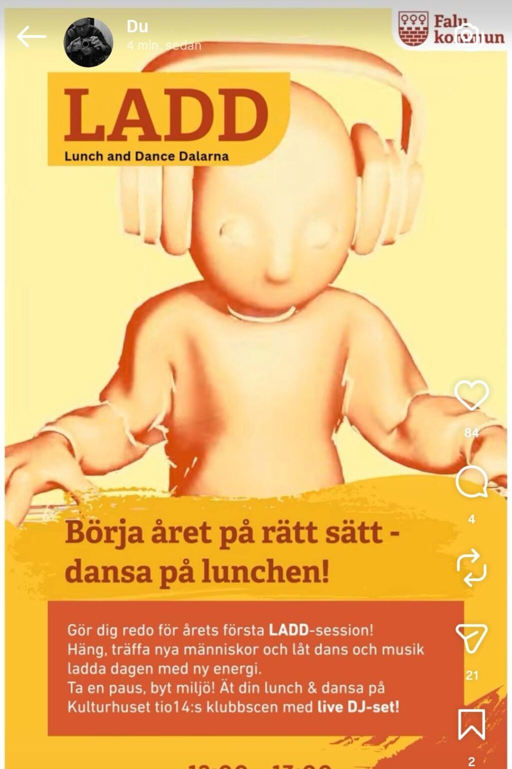 Das Kulturhuset in Falun liefert.