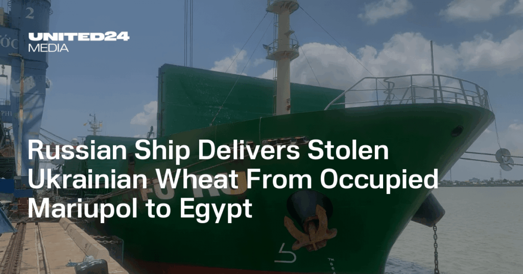 Russisches Schiff liefert gestohlenen ukrainischen Weizen aus dem besetzten Mariupol nach Ägypten