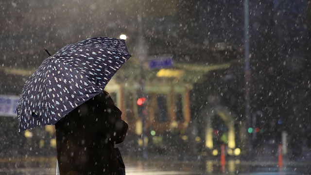 Schnee- und Regenvorhersage für das ganze Land, starker Schneefall im zentralen Binnenland