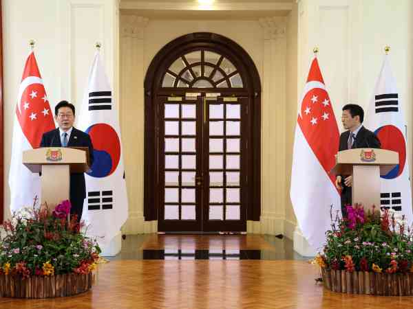 Staats- und Regierungschefs von Südkorea und Singapur bringen ihre gemeinsame Hoffnung auf Frieden im Nahen Osten zum Ausdruck