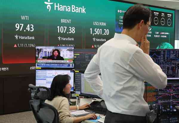 Der Won-Dollar-Wechselkurs schließt den zweiten Tag in Folge im Bereich von 1.500 