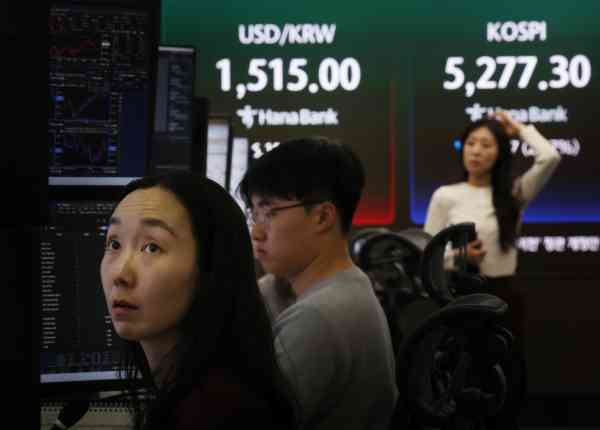 KOSPI sinkt am Montag um fast 3 % auf 5.270 Mark