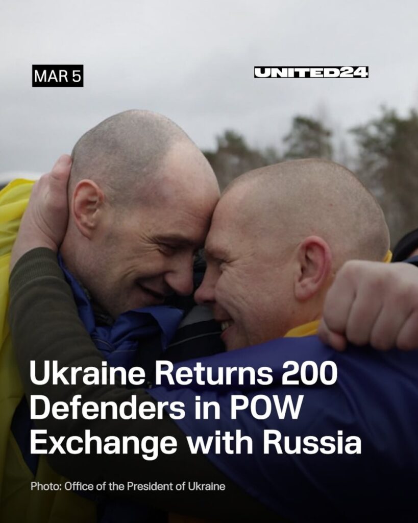 Die Ukraine bringt in der ersten Phase des Genfer Gefangenenaustauschs mit Russland 200 Kriegsgefangene nach Hause