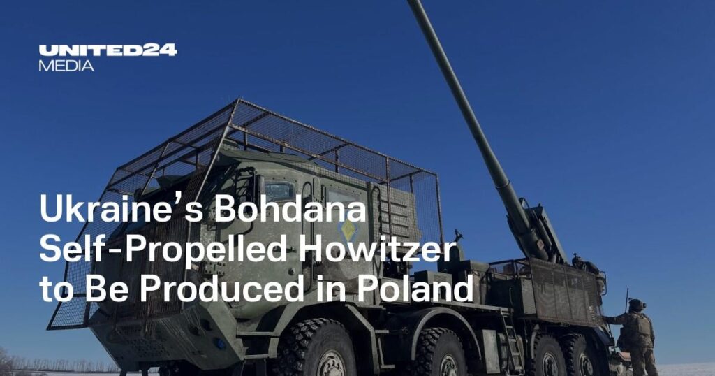 Die selbstfahrende Haubitze Bohdana der Ukraine soll in Polen hergestellt werden