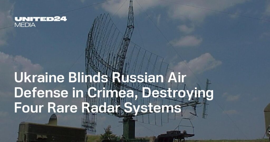 Die Ukraine macht die russische Luftverteidigung auf der Krim blind und zerstört vier seltene Radarsysteme