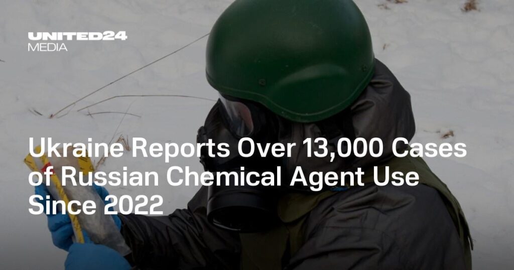 Die Ukraine meldet seit 2022 über 13.000 Fälle des Einsatzes russischer chemischer Arbeitsstoffe