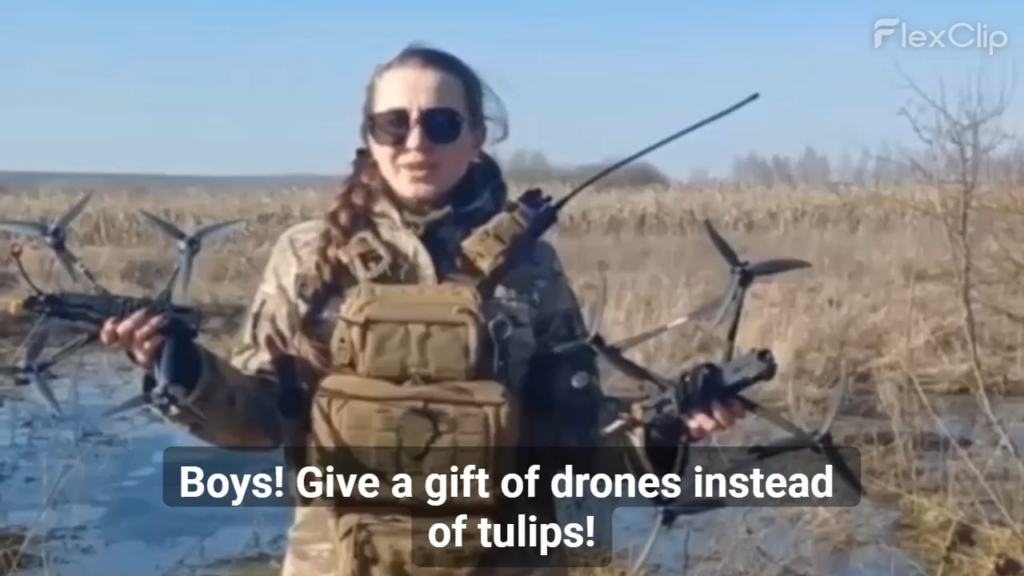 Herzlichen Glückwunsch zum Internationalen Frauentag von den Wild Hornets! 🐝❤️ „Jungs! Verschenkt Drohnen statt Tulpen! Ihr spendet – ich töte Ruzzianer mit Wild Hornets!“
