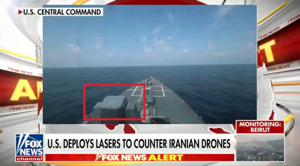 Fox: Auch die Ukraine hilft beim Kampf gegen iranische Drohnen. Dies ist eine Werbung für den Sting, einen ukrainischen Drohnenabfangjäger, einen Quadrocopter, der iranische Drohnen jagt und abschießt. Die Ukraine und das Vereinigte Königreich haben außerdem einen KI-gestützten Abfangjäger namens Octopus entwickelt, der von den Golfstaaten diskutiert wurde