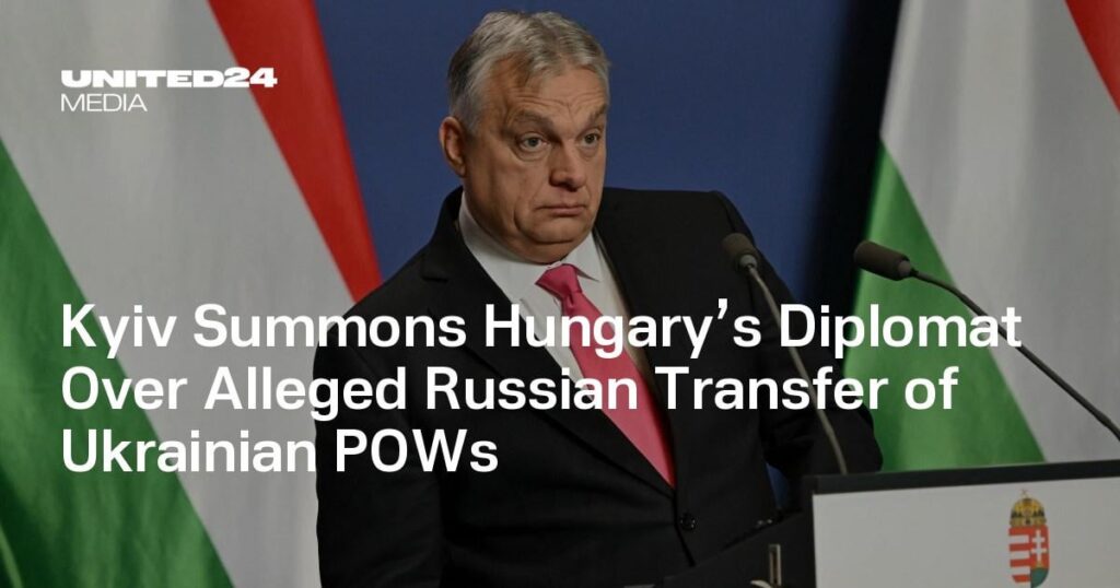 Kiew ruft ungarischen Diplomaten wegen angeblicher russischer Überstellung ukrainischer Kriegsgefangener vor